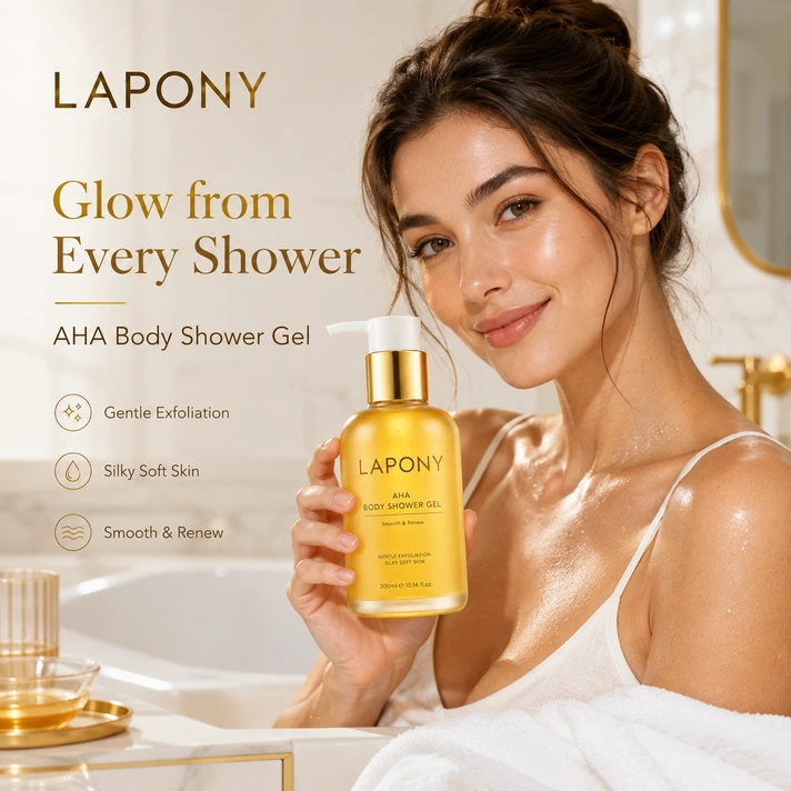 Private Label AHA Body Shower Gel image 5