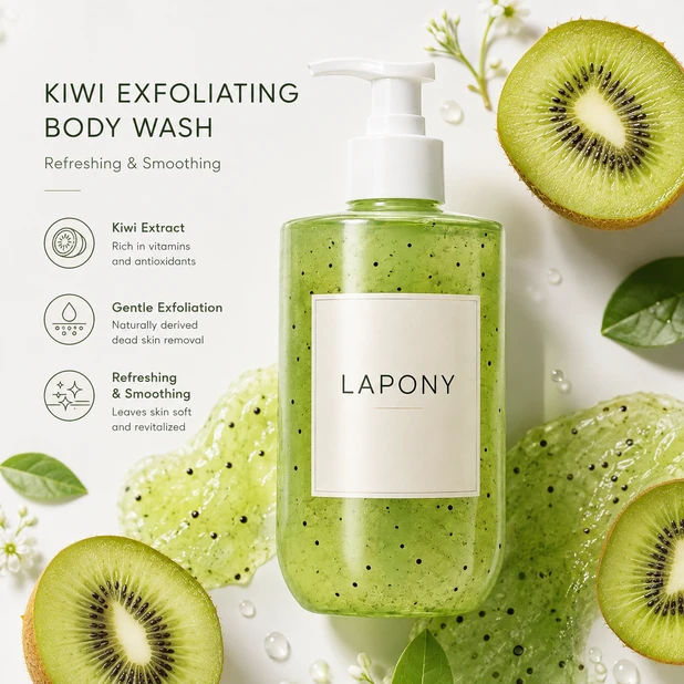 Private Label Kiwi Exfoliating Body Wash image 3
