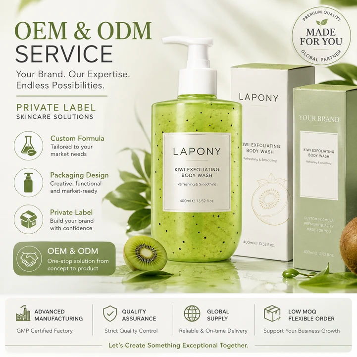 Private Label Kiwi Exfoliating Body Wash image 6