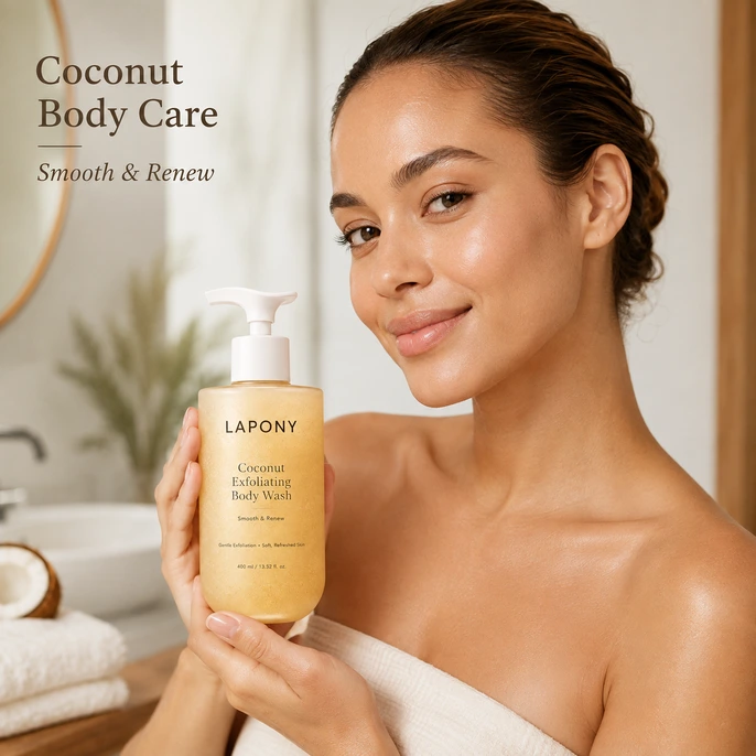 Private Label Coconut Exfoliating Body Wash image 2