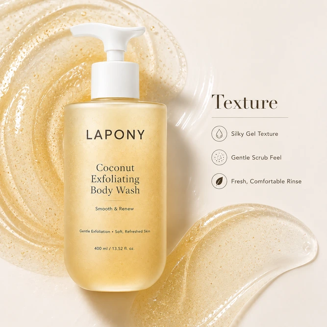 Private Label Coconut Exfoliating Body Wash image 3
