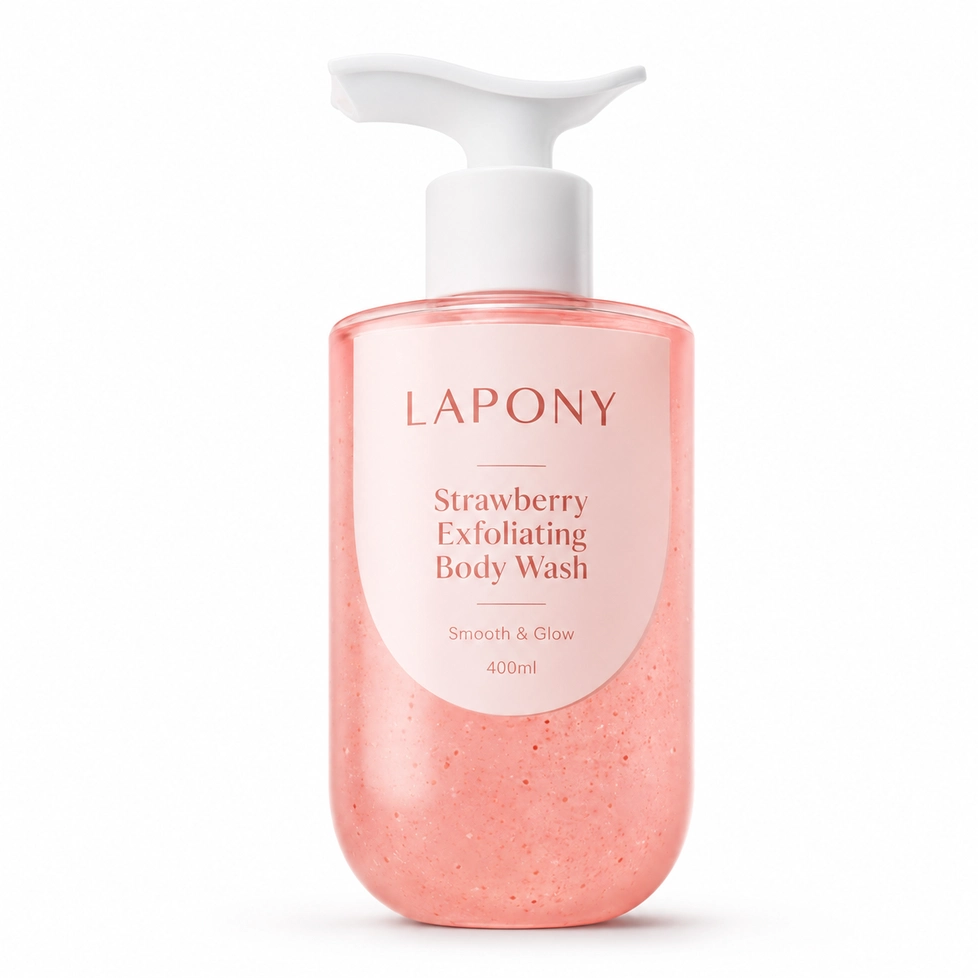 Private Label Strawberry Exfoliating Body Wash