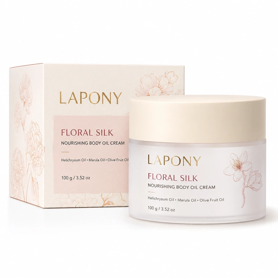 Private Label Floral Silk Nourishing Body Oil Cream