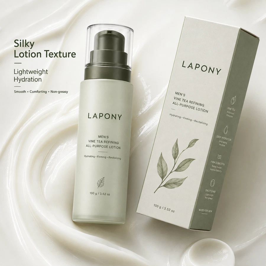Private Label Men’s Vine Tea Refining All-Purpose Lotion image 3
