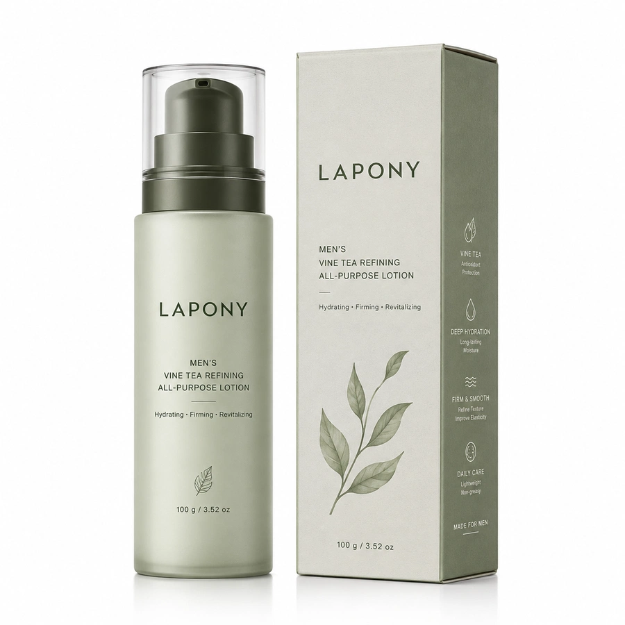 Private Label Men’s Vine Tea Refining All-Purpose Lotion