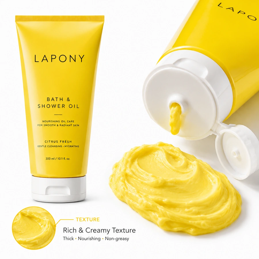Private Label Citrus Bath & Shower Oil Cream image 3