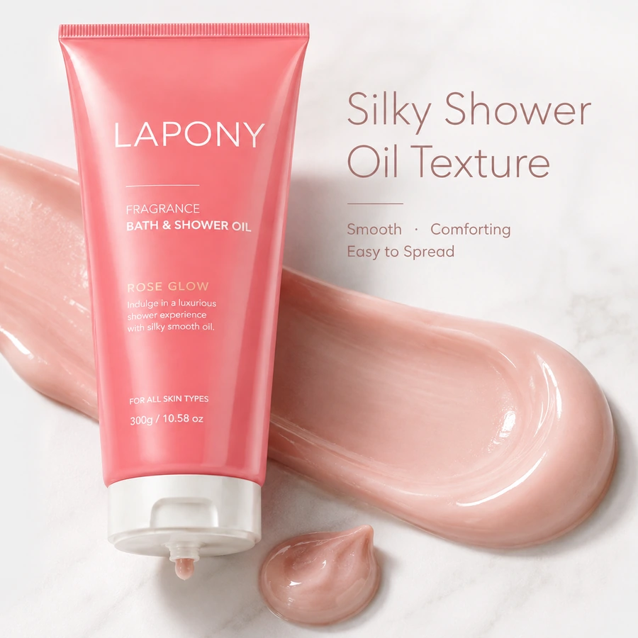 Private Label Rose Glow Fragrance Bath & Shower Oil image 3