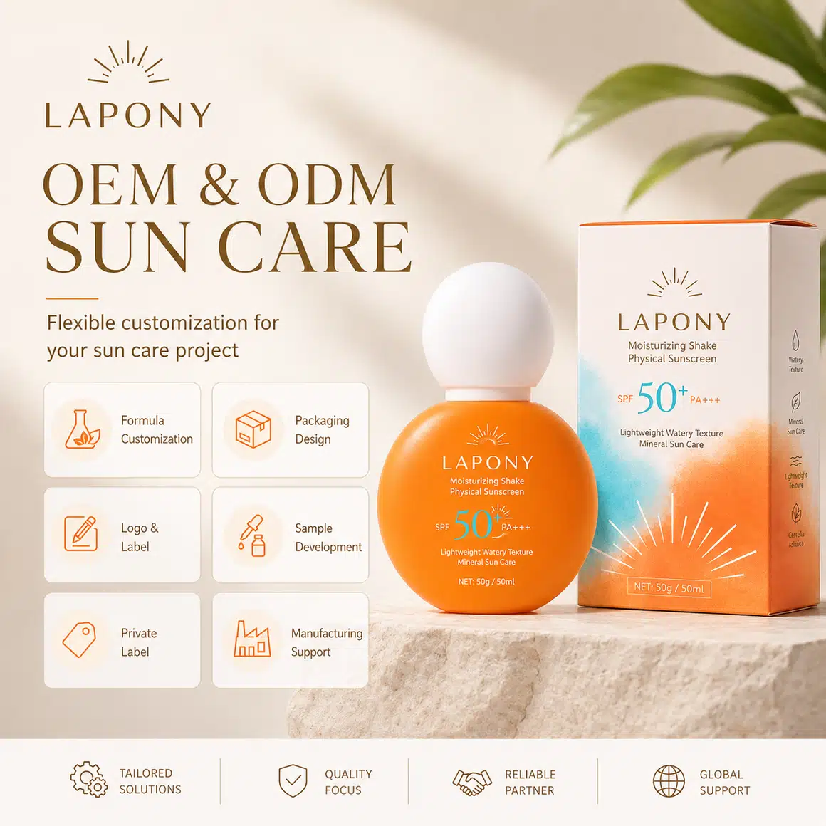 Private Label Mineral Daily Sun Care Lotion image 6