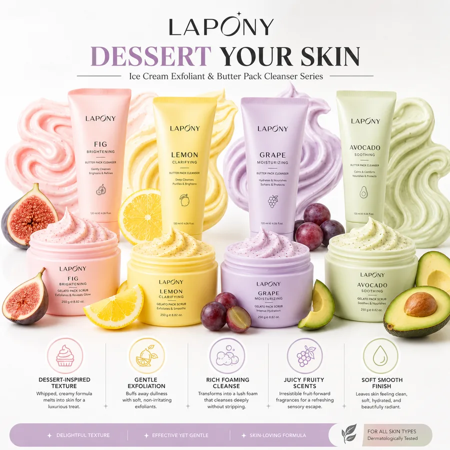 Private Label Dessert-Inspired Butter Pack Cleanser & Body Scrub Series image 5