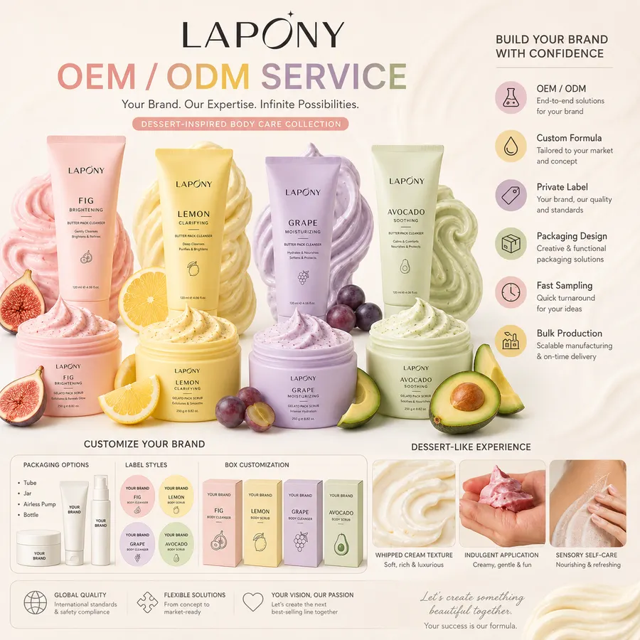 Private Label Dessert-Inspired Butter Pack Cleanser & Body Scrub Series image 6