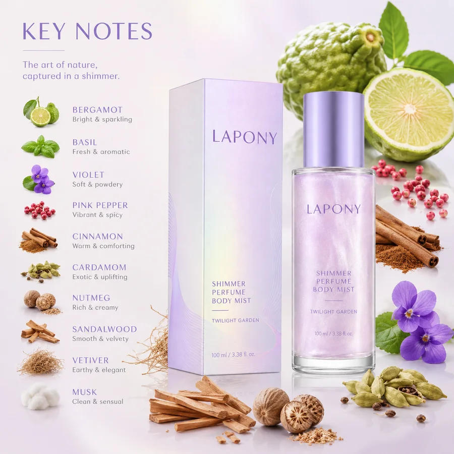 Private Label Twilight Garden Shimmer Perfume Body Mist image 2