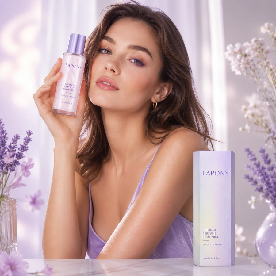 Private Label Twilight Garden Shimmer Perfume Body Mist image 4