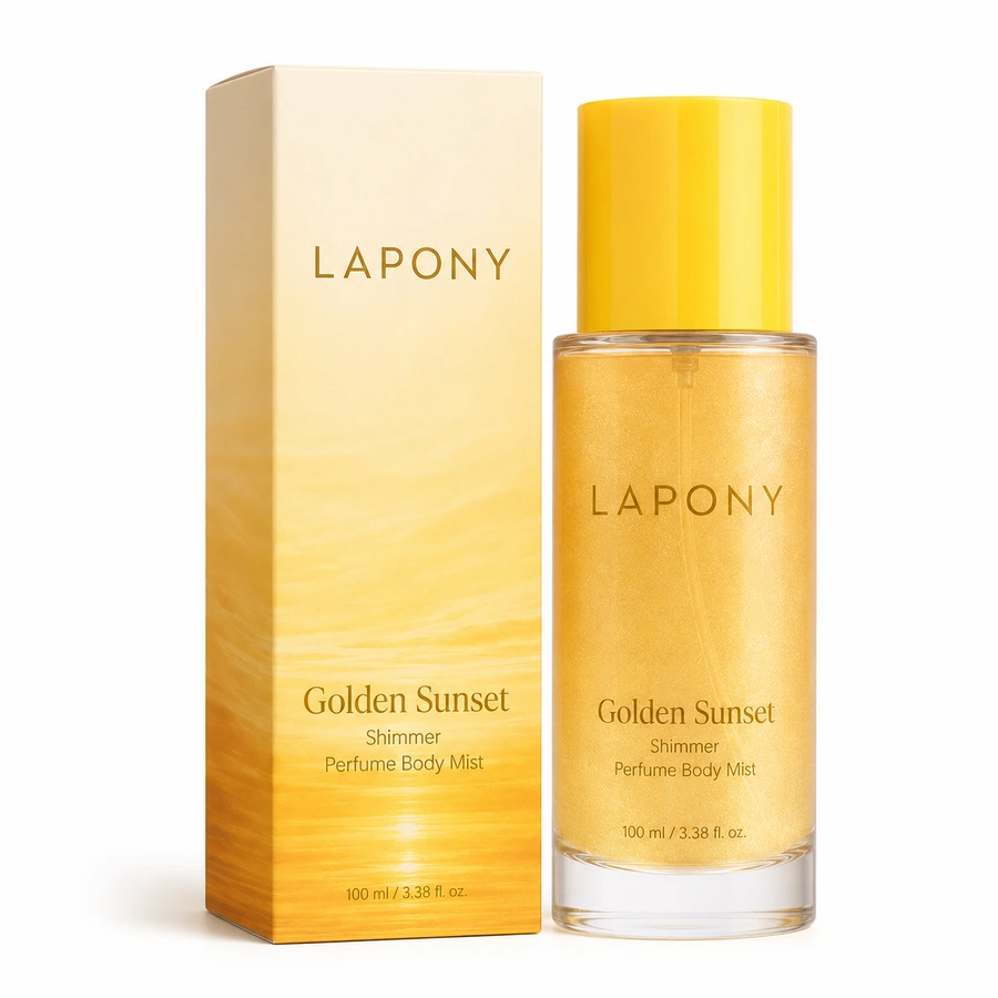 Private Label Golden Sunset Shimmer Perfume Body Mist
