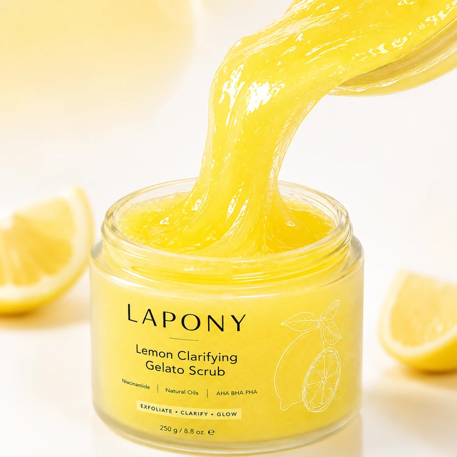 Private Label Lemon Clarifying Gelato Body Scrub image 2