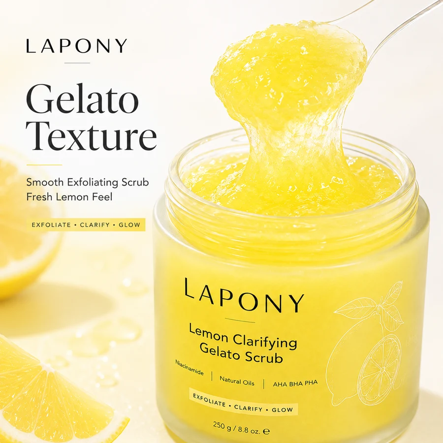 Private Label Lemon Clarifying Gelato Body Scrub image 3