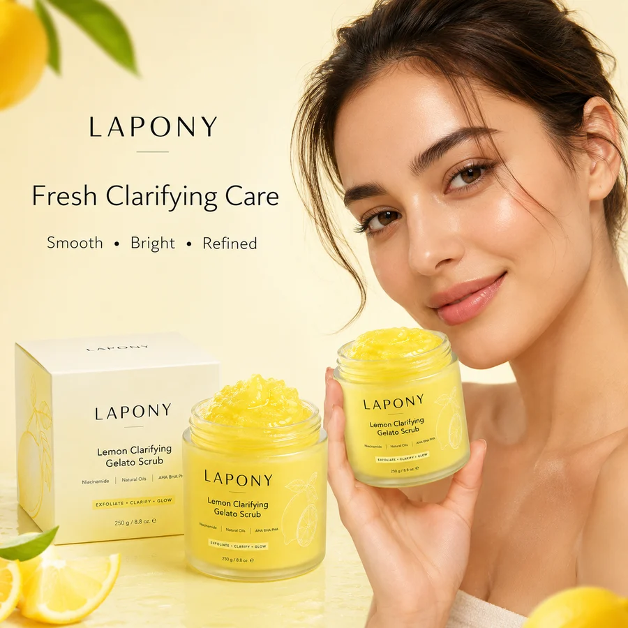 Private Label Lemon Clarifying Gelato Body Scrub image 4