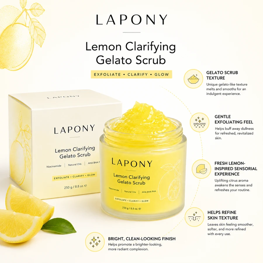 Private Label Lemon Clarifying Gelato Body Scrub image 5