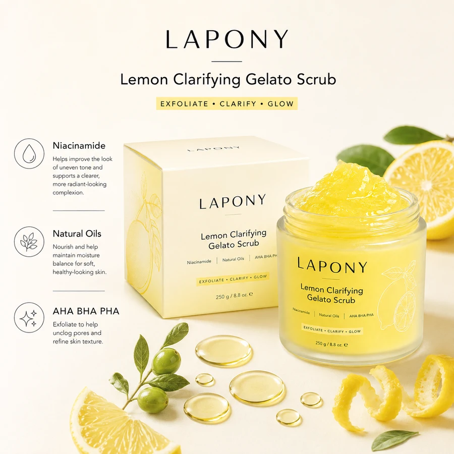 Private Label Lemon Clarifying Gelato Body Scrub image 7