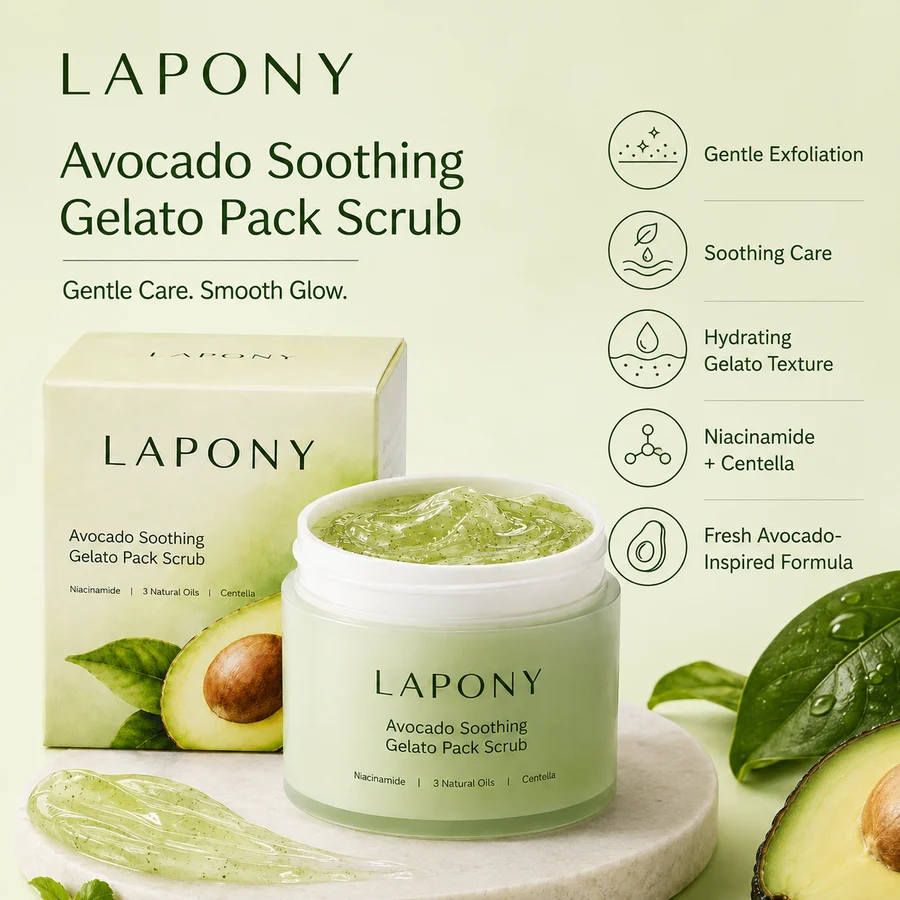 Private Label Avocado Soothing Gelato Pack Scrub image 5