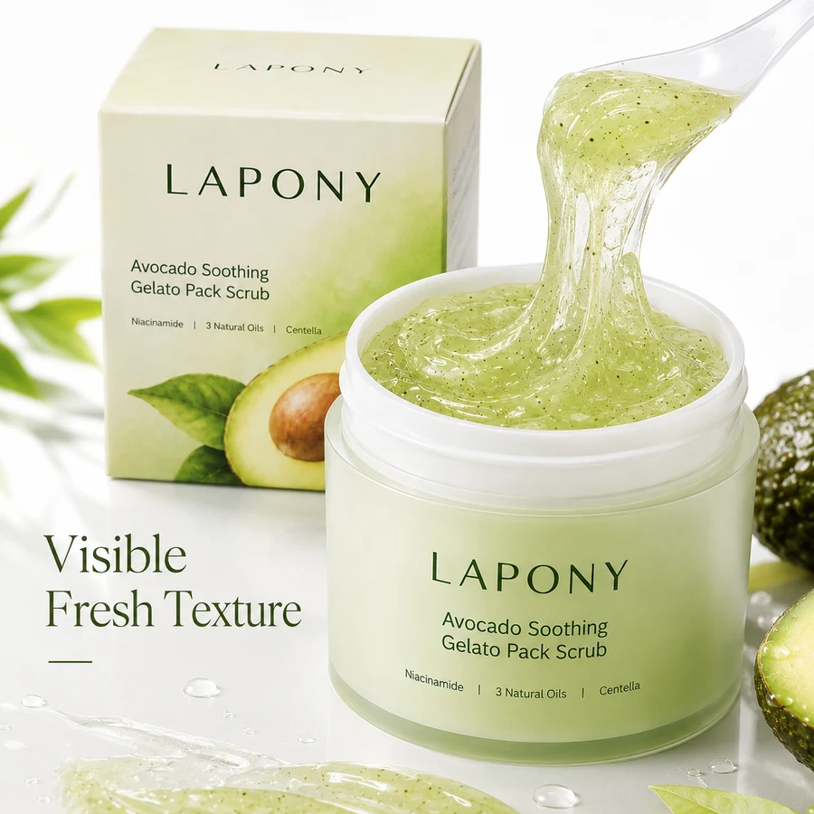 Private Label Avocado Soothing Gelato Pack Scrub image 6