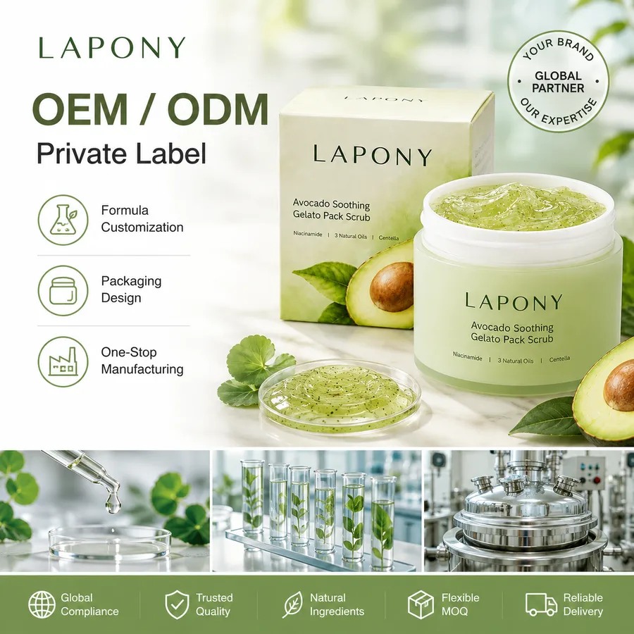 Private Label Avocado Soothing Gelato Pack Scrub image 7