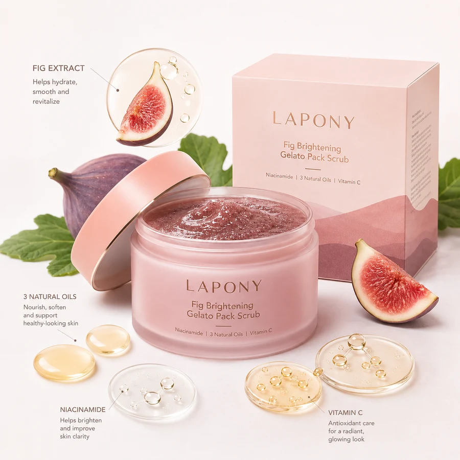 Private Label Fig Brightening Gelato Pack Scrub image 2