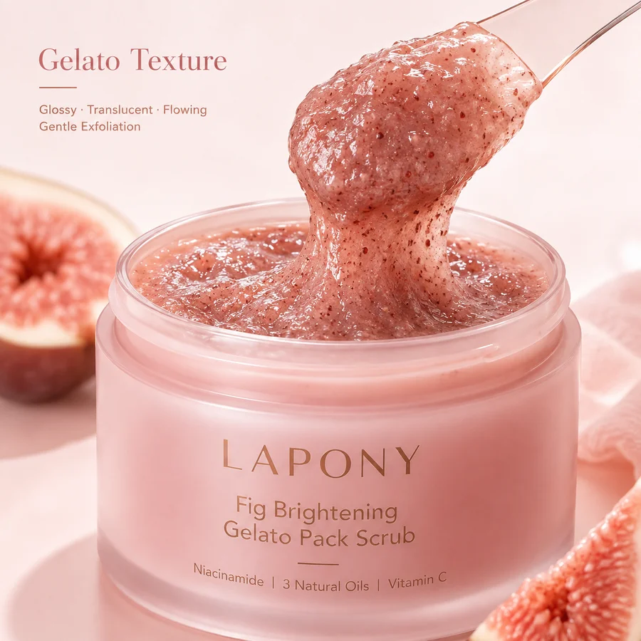 Private Label Fig Brightening Gelato Pack Scrub image 3
