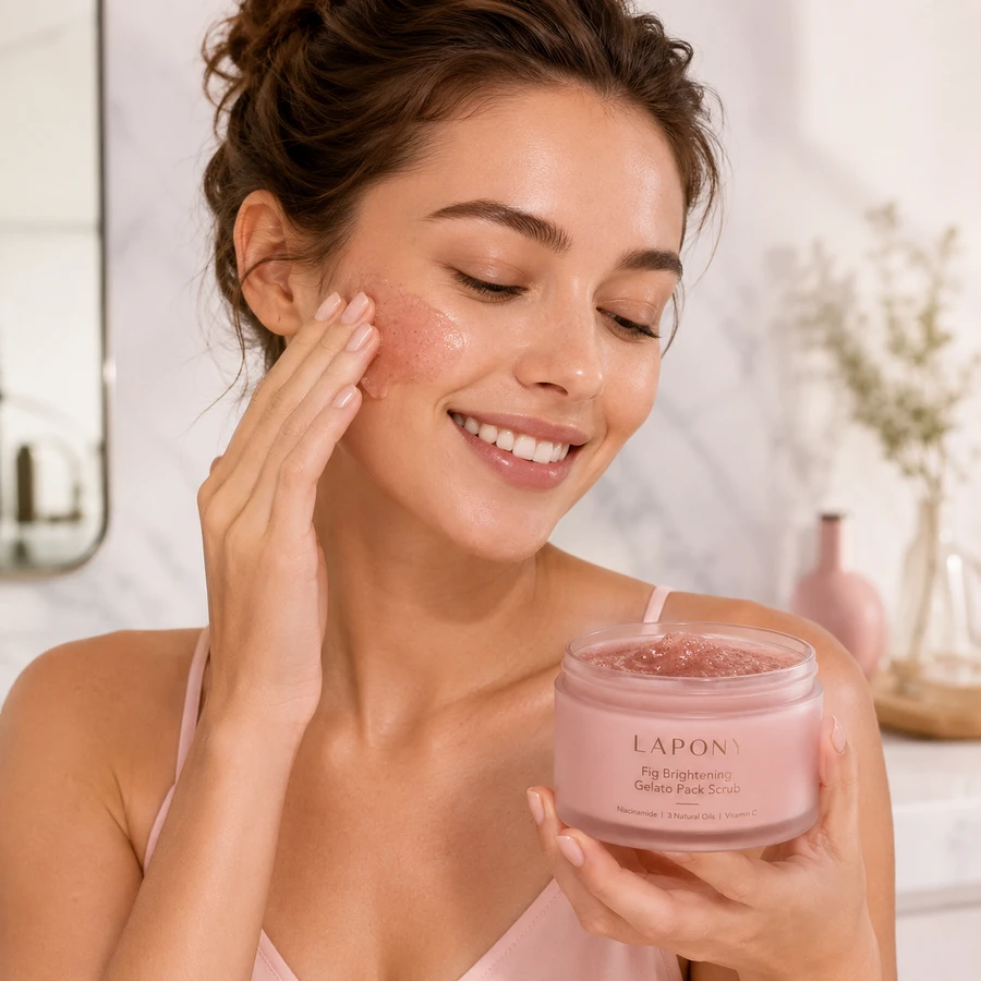 Private Label Fig Brightening Gelato Pack Scrub image 4