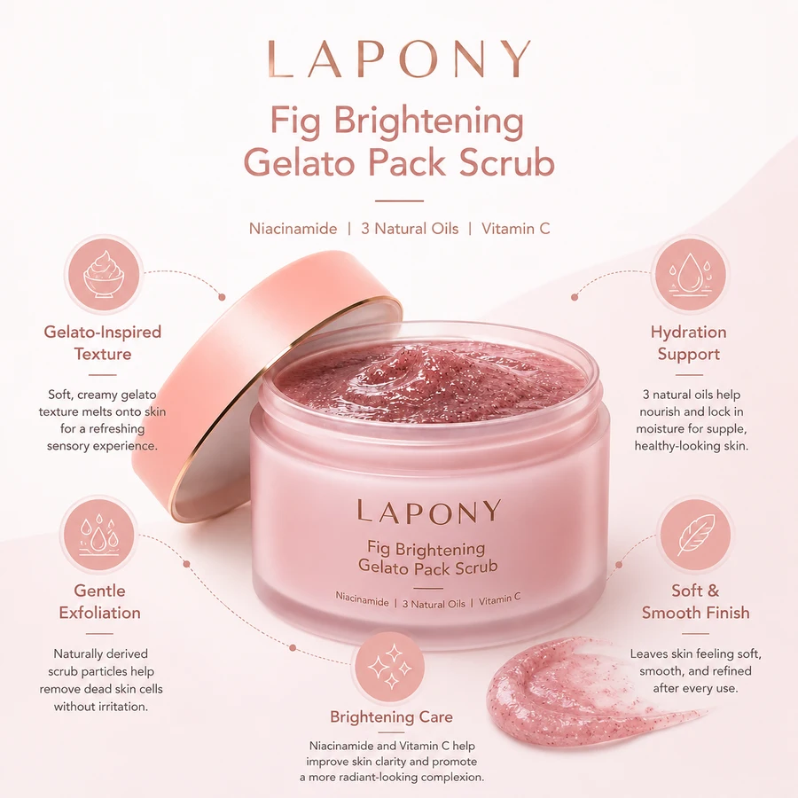 Private Label Fig Brightening Gelato Pack Scrub image 5