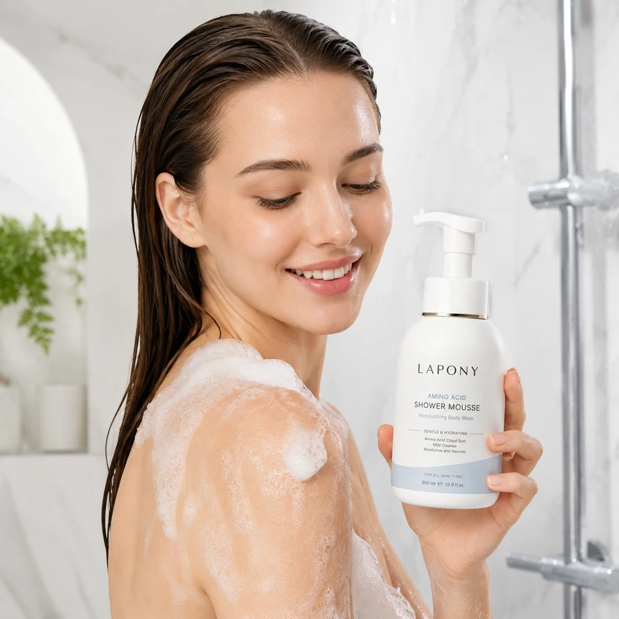 Private Label Amino Acid Moisturizing Shower Mousse image 2
