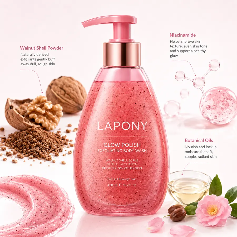 Private Label Glow Polish Exfoliating Body Wash image 2