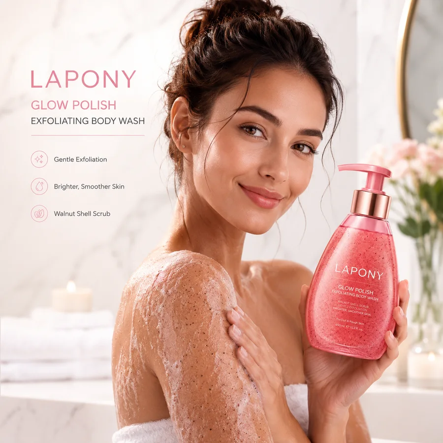 Private Label Glow Polish Exfoliating Body Wash image 4