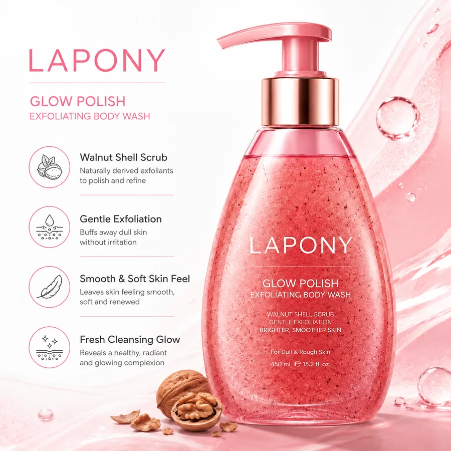 Private Label Glow Polish Exfoliating Body Wash image 5