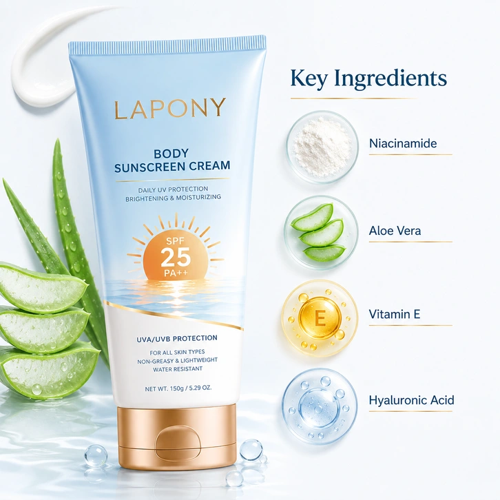 Private Label Brightening Body Sunscreen Cream SPF25 PA++ image 2