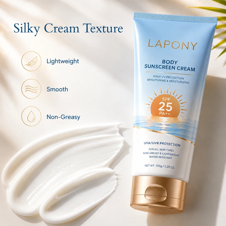 Private Label Brightening Body Sunscreen Cream SPF25 PA++ image 3