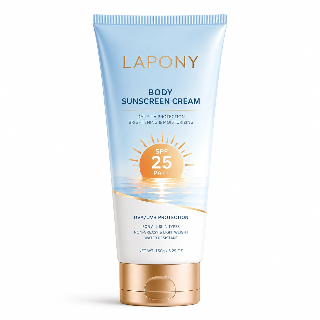 Private Label Brightening Body Sunscreen Cream SPF25 PA++