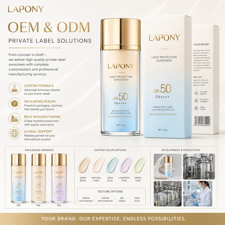Private Label Brightening Sunscreen SPF50 PA++++ image 6