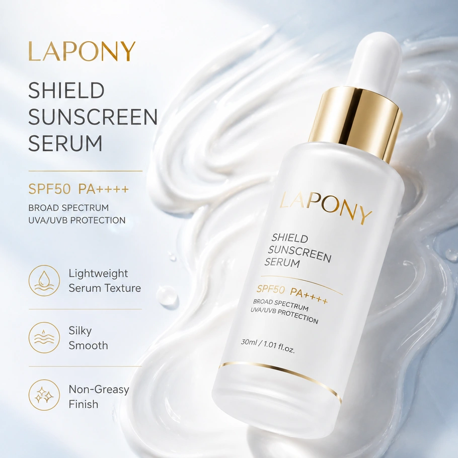 Private Label Brightening Shield Sunscreen Serum SPF50 PA++++ image 3