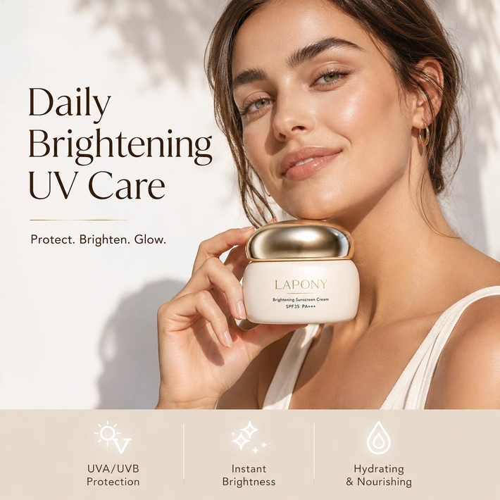 Private Label Brightening Sunscreen Cream SPF35 PA+++ image 4