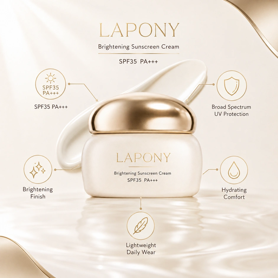Private Label Brightening Sunscreen Cream SPF35 PA+++ image 5