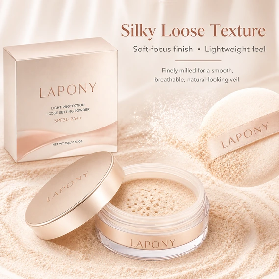 Private Label Light Protection Loose Setting Powder SPF30 PA++ image 3