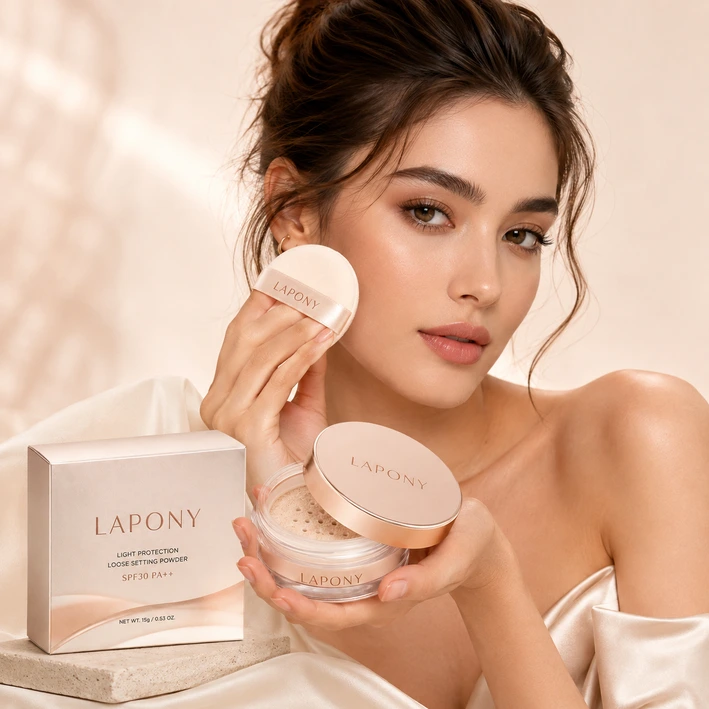 Private Label Light Protection Loose Setting Powder SPF30 PA++ image 4