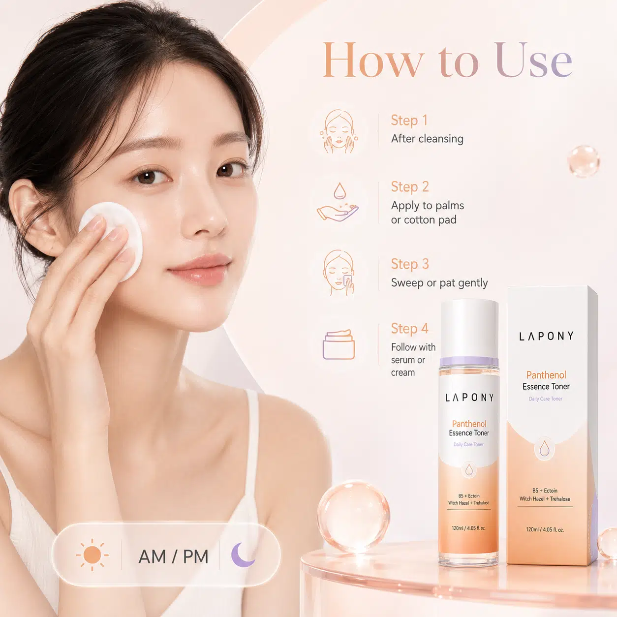 Private Label Panthenol Essence Toner image 4