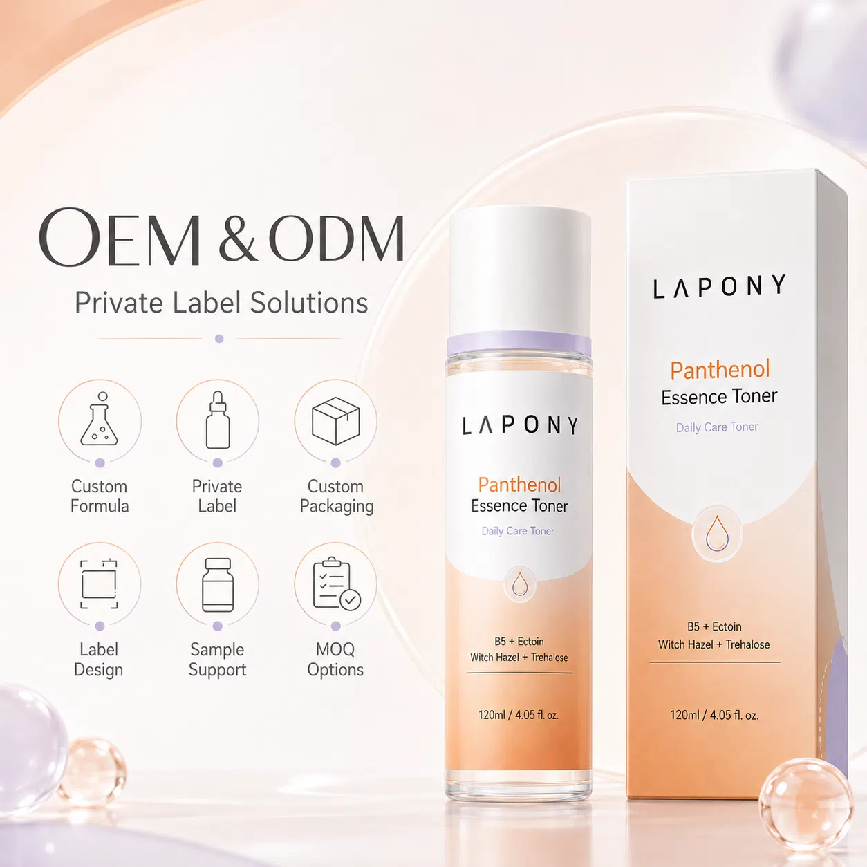 Private Label Panthenol Essence Toner image 5