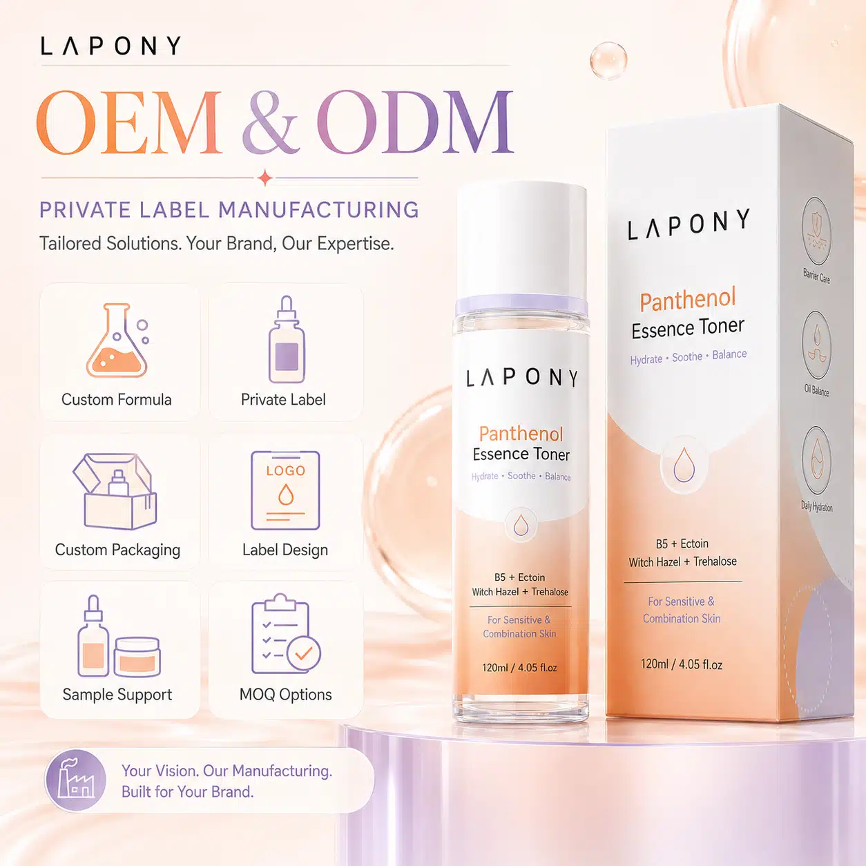 Private Label Panthenol Essence Toner image 6