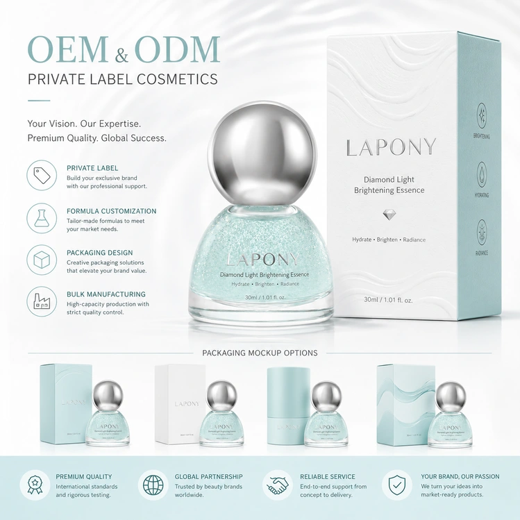 Private Label Diamond Light Brightening Essence Serum image 6