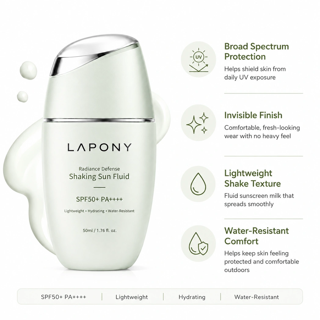 Private Label Radiance Defense Shaking Sun Fluid SPF50+ PA++++ image 5