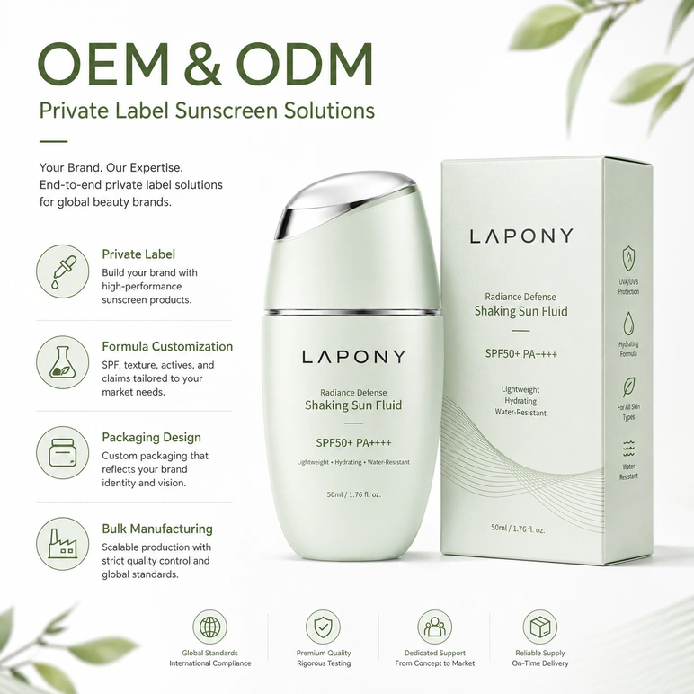 Private Label Radiance Defense Shaking Sun Fluid SPF50+ PA++++ image 6