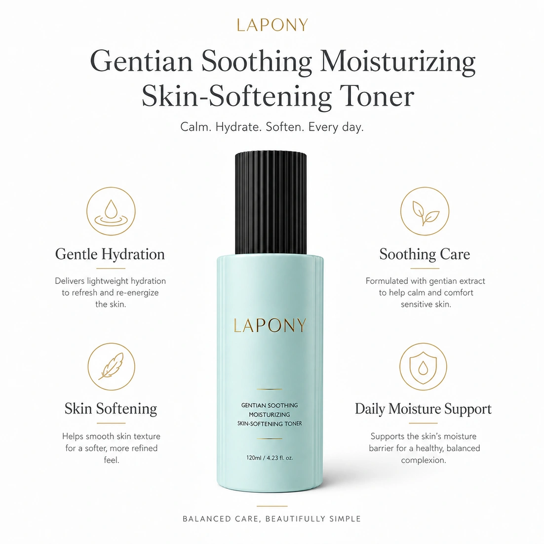 Private Label Gentian Soothing Moisturizing Skin-Softening Toner image 5