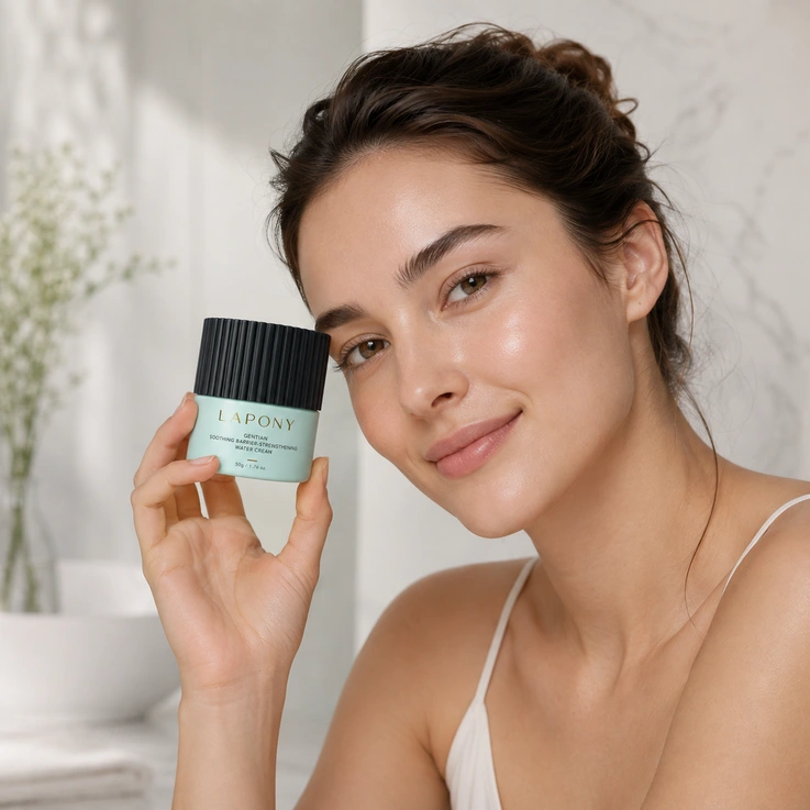 Private Label Gentian Soothing Barrier-Strengthening Water Cream image 4